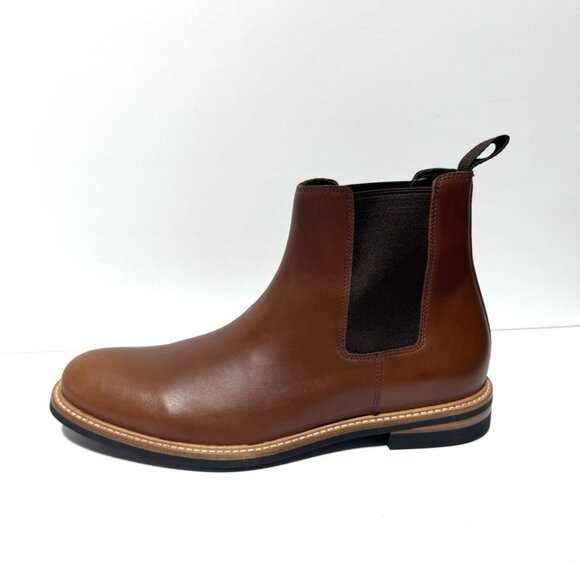 Nisolo Mens All Weather Chelsea Boot Brandy Size 10.5 M